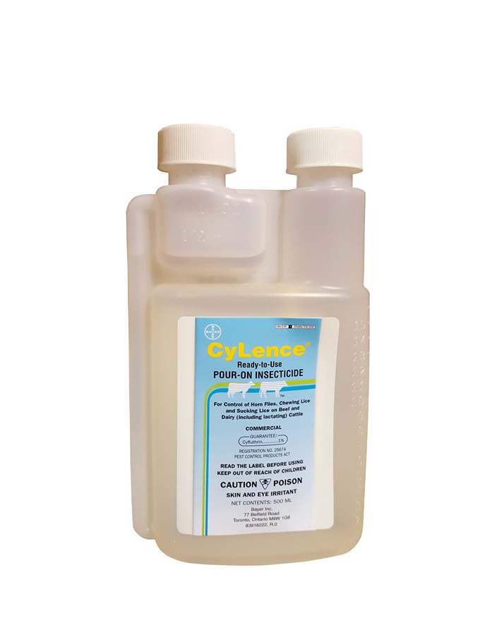 Cylence Pour On Insecticide for control of horn flies, chewing lice on beef and cattle 500mL - rodenticidecanada.cominsecticiderodenticidecanada.com7459520852126008 - 667