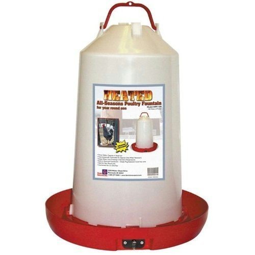 Farm Innovators Model HPF - 100 All - Seasons Heated Plastic Poultry Fountain, 3 Gallon, 100 - Watt - rodenticidecanada.comheated bowlsrodenticidecanada.com8509525838652HPF - 100