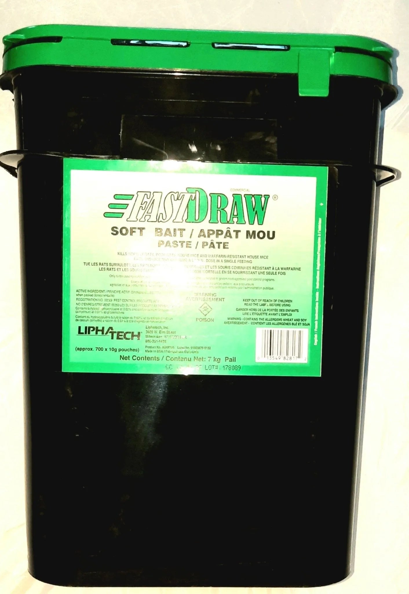 FastDraw soft bait pail 7kg - rodenticidecanada.comsoft baitrodenticidecanada.com7468387671559Fastdraw - 7kg - pail