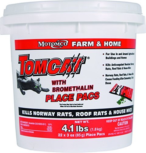 Motomco Tomcat Place Pacs Pail 22 3oz 4.1lbs