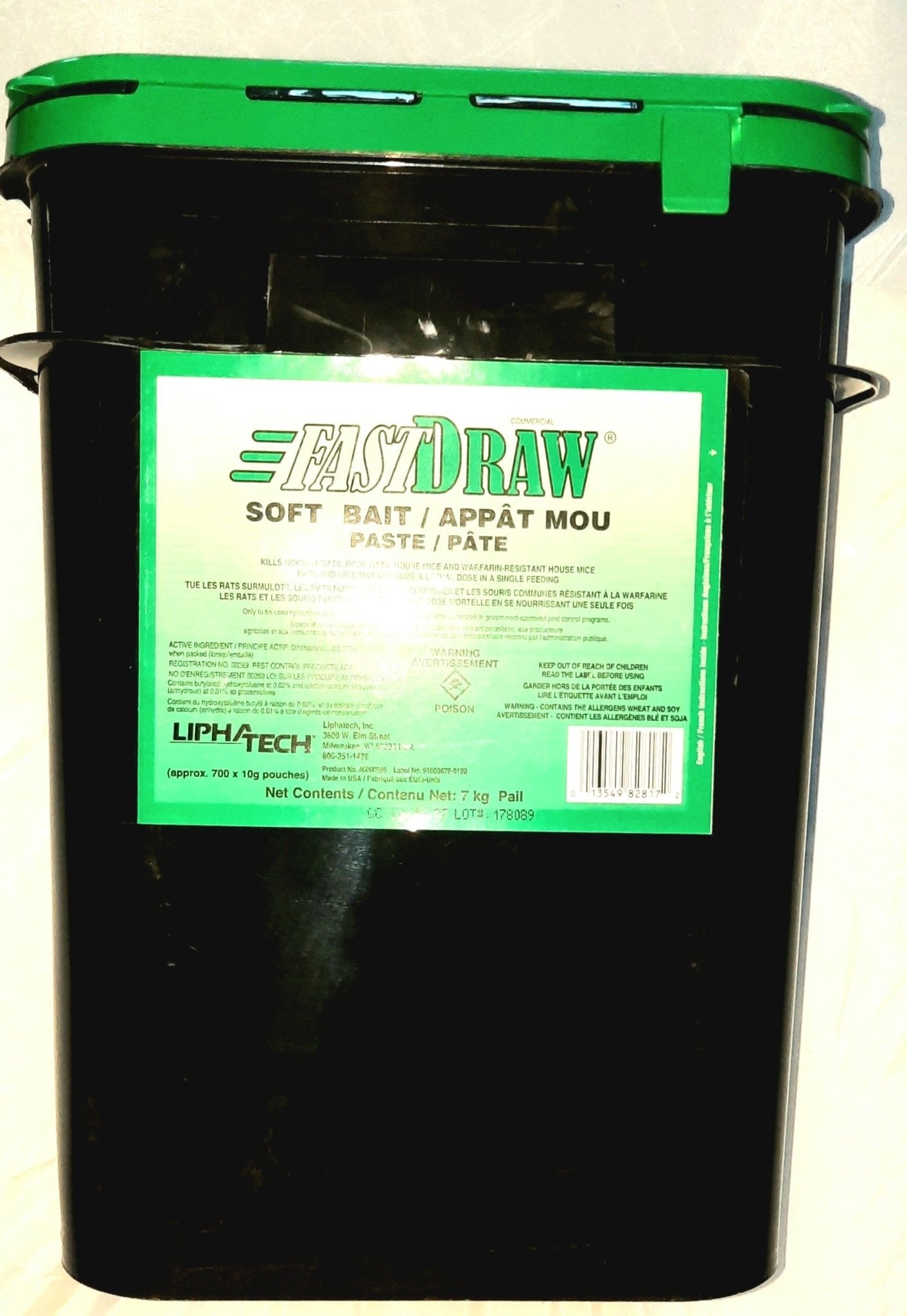 FastDraw soft bait pail 7kg - rodenticidecanada.comsoft baitrodenticidecanada.com7468387671559Fastdraw - 7kg - pail