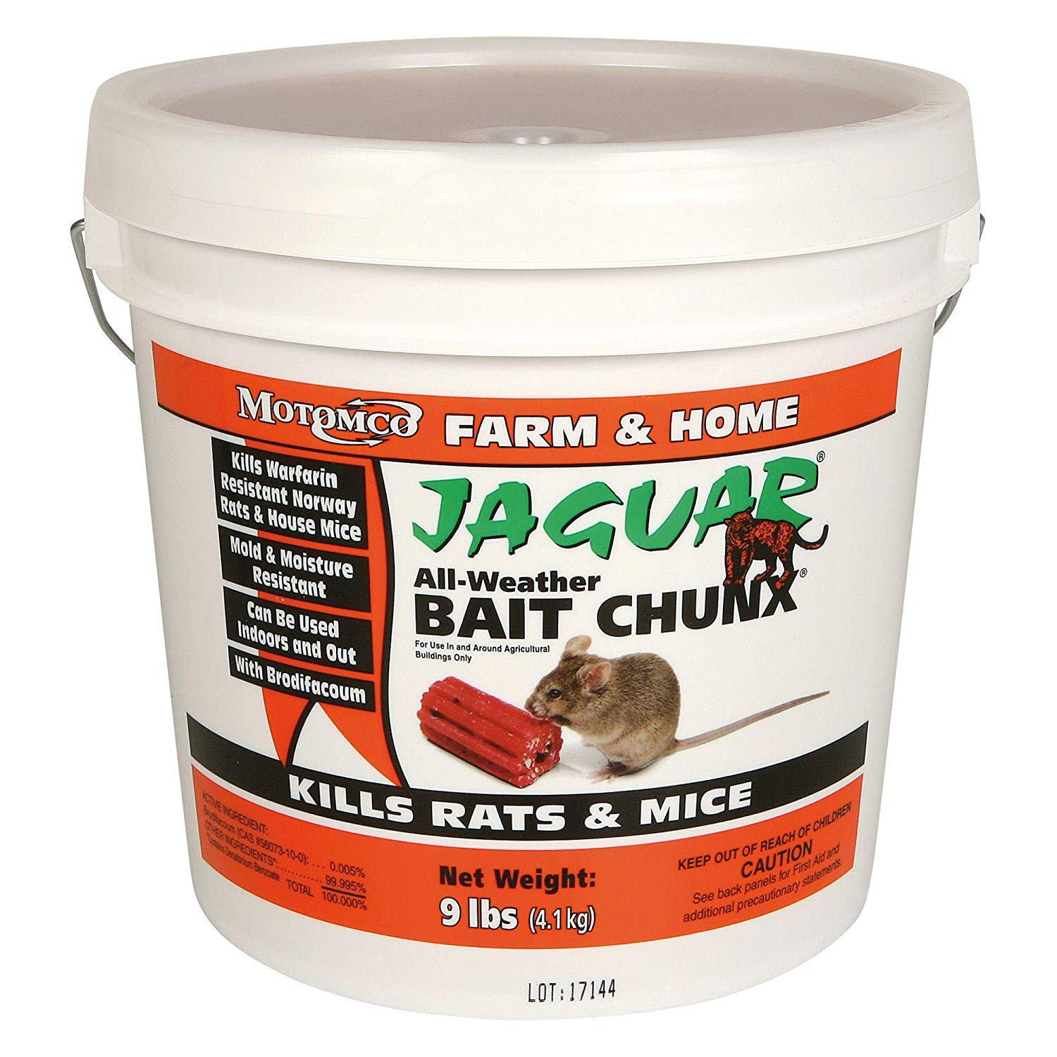 Motomco Jaguar Mice Rat Bait blocks 4.1kg/9lbs - rodenticidecanada.comHome and Farmrodenticidecanada.com7448054204259Jaguar4.1kg