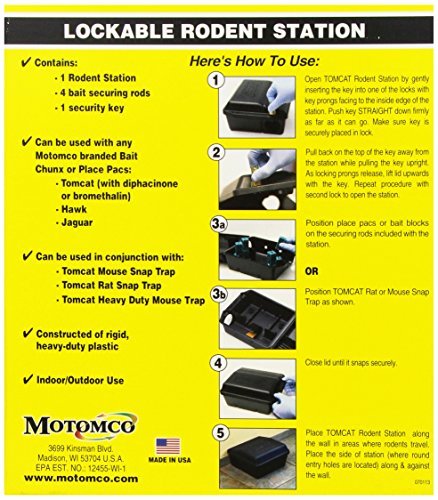 MOTOMCO Tomcat Mouse and Rat Rodent Station - rodenticidecanada.combait stationrodenticidecanada.com8509042496045Rat - station