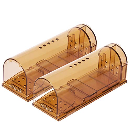 VENSMILE Humane Smart Mouse Trap No Kill Live Mice Catch and Release Cage 2 Pack - rodenticidecanada.comtrapsrodenticidecanada.com5298013185431Vensmile
