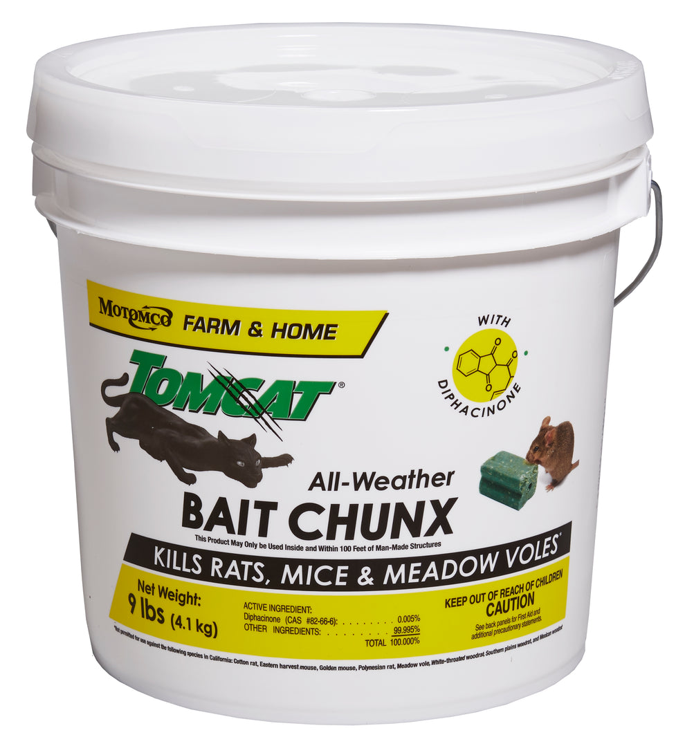 Tomcat All-Weather Bait Chunx 9lb/4.1kg – rodenticidecanada.com