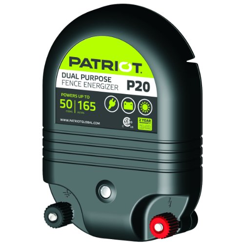 Patriot P20 Dual Purpose Electric Fence Energizer, 2.0 Joule