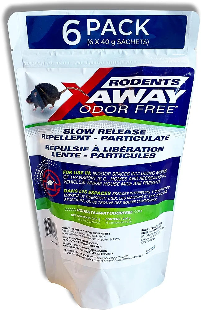 6x Rodents Away mice mouse repellent deterrent indoor value pack + 6x Aniluxe large rat trap