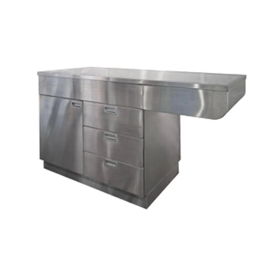 60" Stainless Steel Table and Cabinet