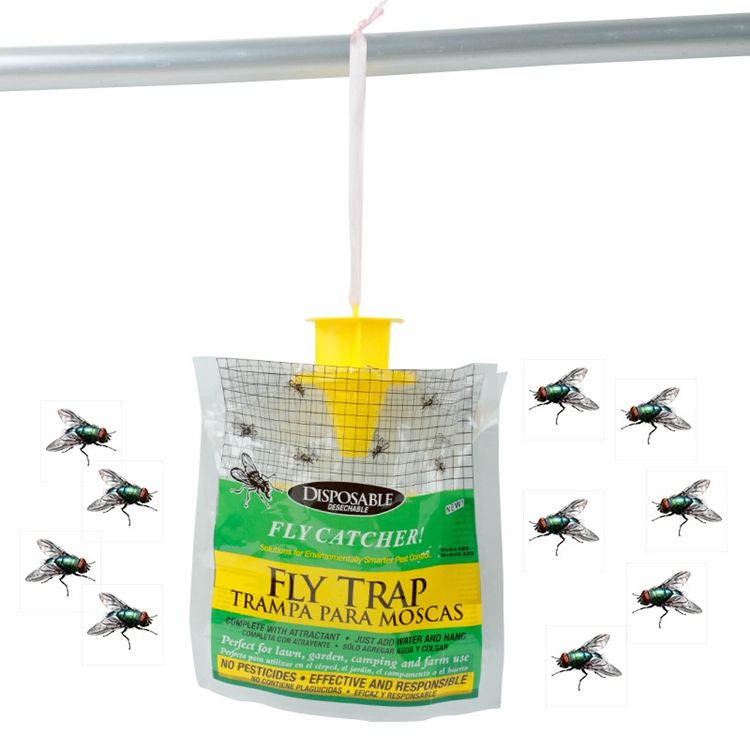 Atrapa moscas fly catcher hanging plastic disposable fly insects trap bags trampa para moscas - rodenticidecanada.comFly Baitrodenticidecanada.com74580655601211.60063E+12