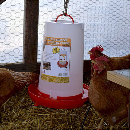 Farm Innovators Model HPF - 100 All - Seasons Heated Plastic Poultry Fountain, 3 Gallon, 100 - Watt - rodenticidecanada.comheated bowlsrodenticidecanada.com8509525838652HPF - 100