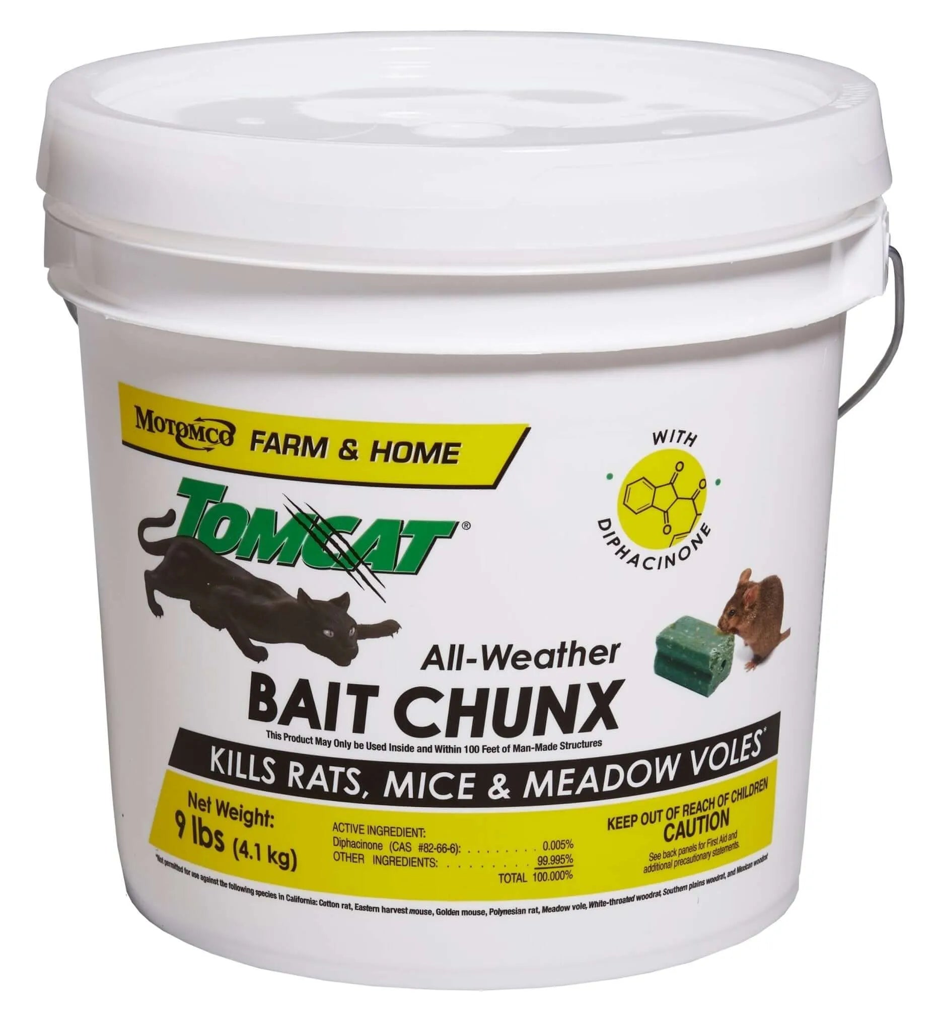 Motomco All Weather Bait Chunx 9lbs/4.1kg - rodenticidecanada.comgardenrodenticidecanada.com7459342792983Tomcat - 2
