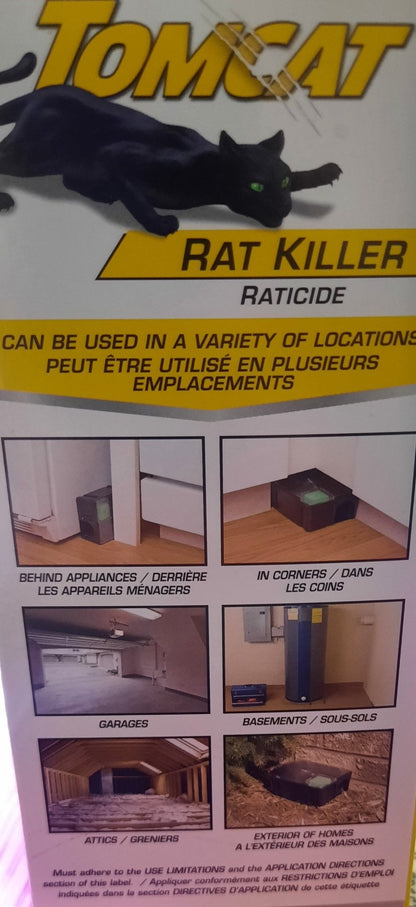 Tomcat Bait Station - Rat Killer - bait station value pack 4 kg - rodenticidecanada.comRatrodenticidecanada.com048745768809065 - 613 - Tomcat - rat - killer