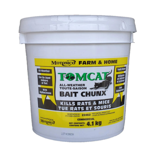 Tomcat rat bait chunx 9lbs/4.1kg - rodenticidecanada.comPestrodenticidecanada.com6249725114928Tomcat4.1kg