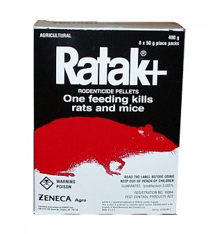 Ratak Rodenticide granulés pour rats et souris Gardex Chemicals